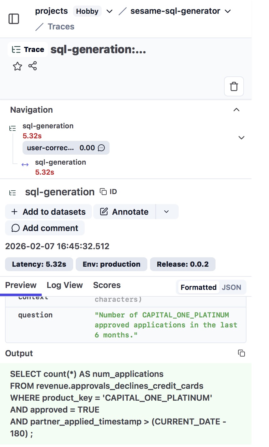 Trace in Langfuse Cloud.